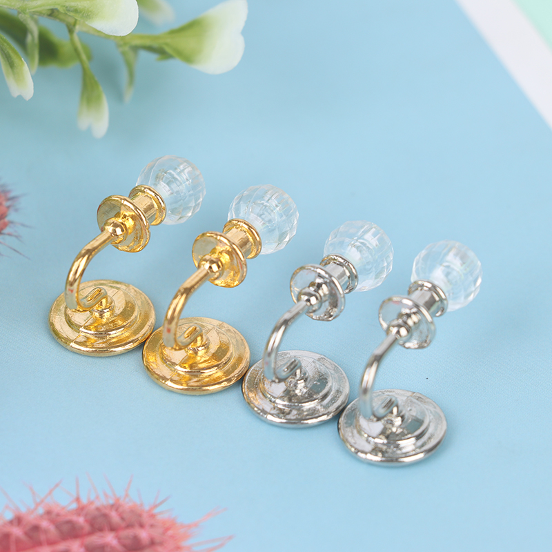 Lighting Decor For House - 1Pair 1:12 Dollhouse Miniature Crystal Wall