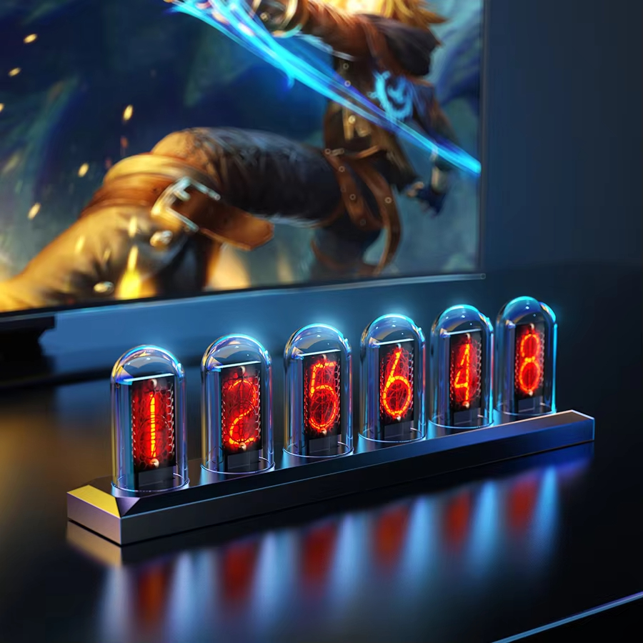 Lighting Decoration Ideas For Home - RGB Nixie Tube Clock LED Glows