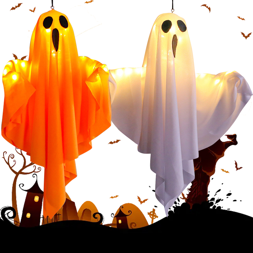 Lighting Decor For House - Halloween Glowing White Ghost LED Hanging