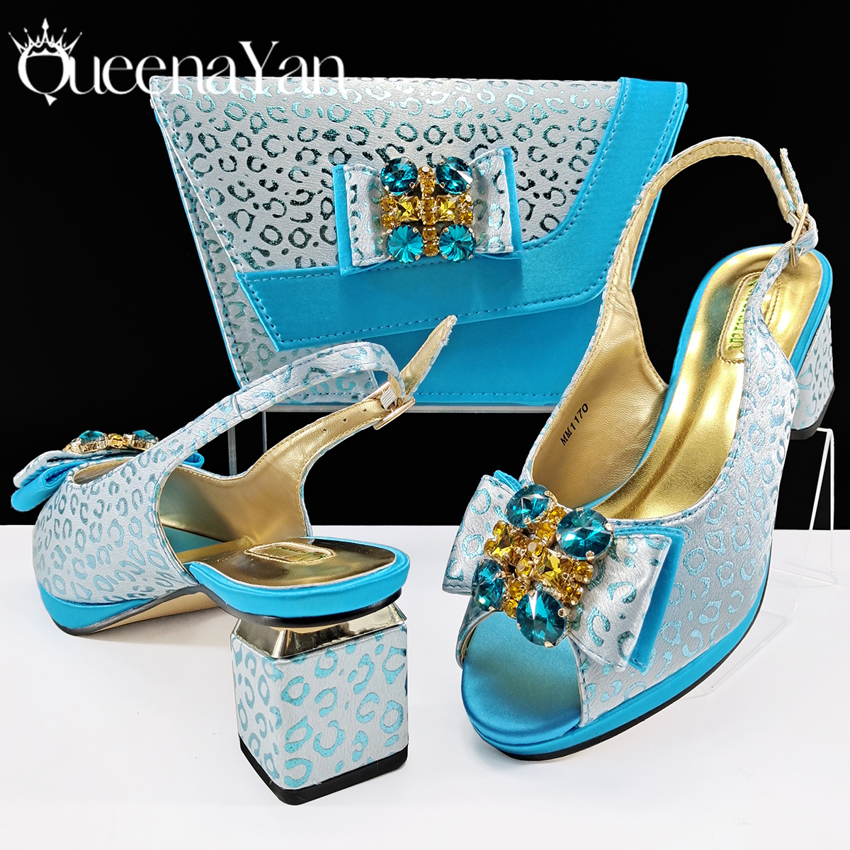 Lighting Decoration For Wedding - Queena Yan Light Blue Elegant Italian