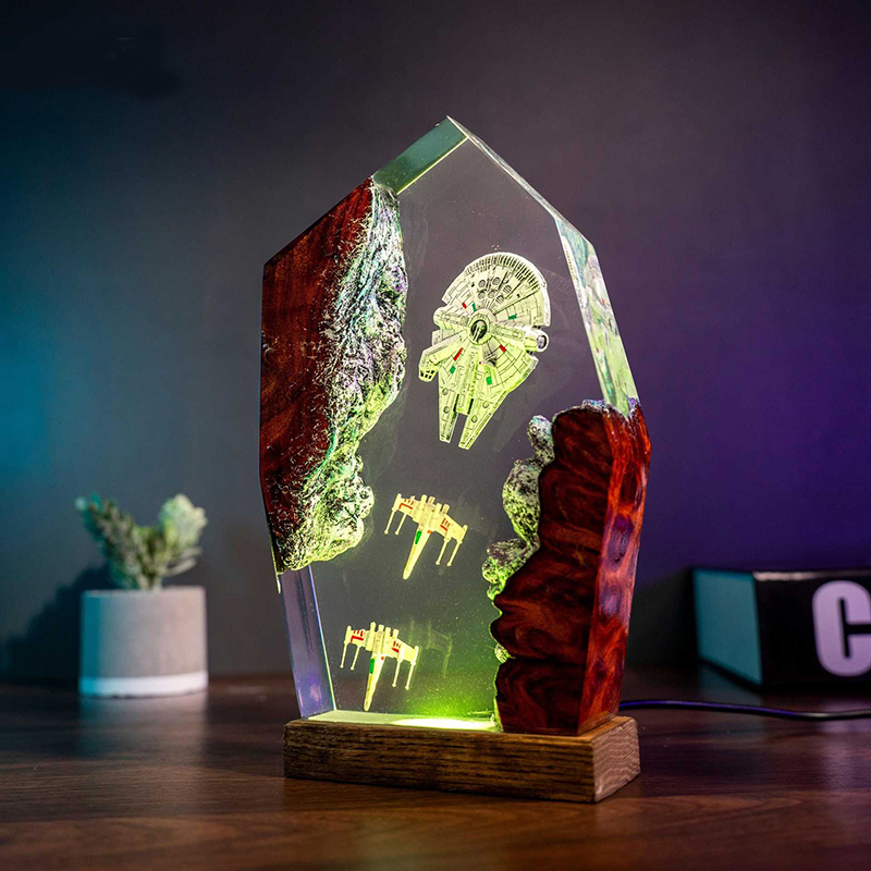 Lighting Decoration For Wedding - Table Resin Lamp Universe War Sence