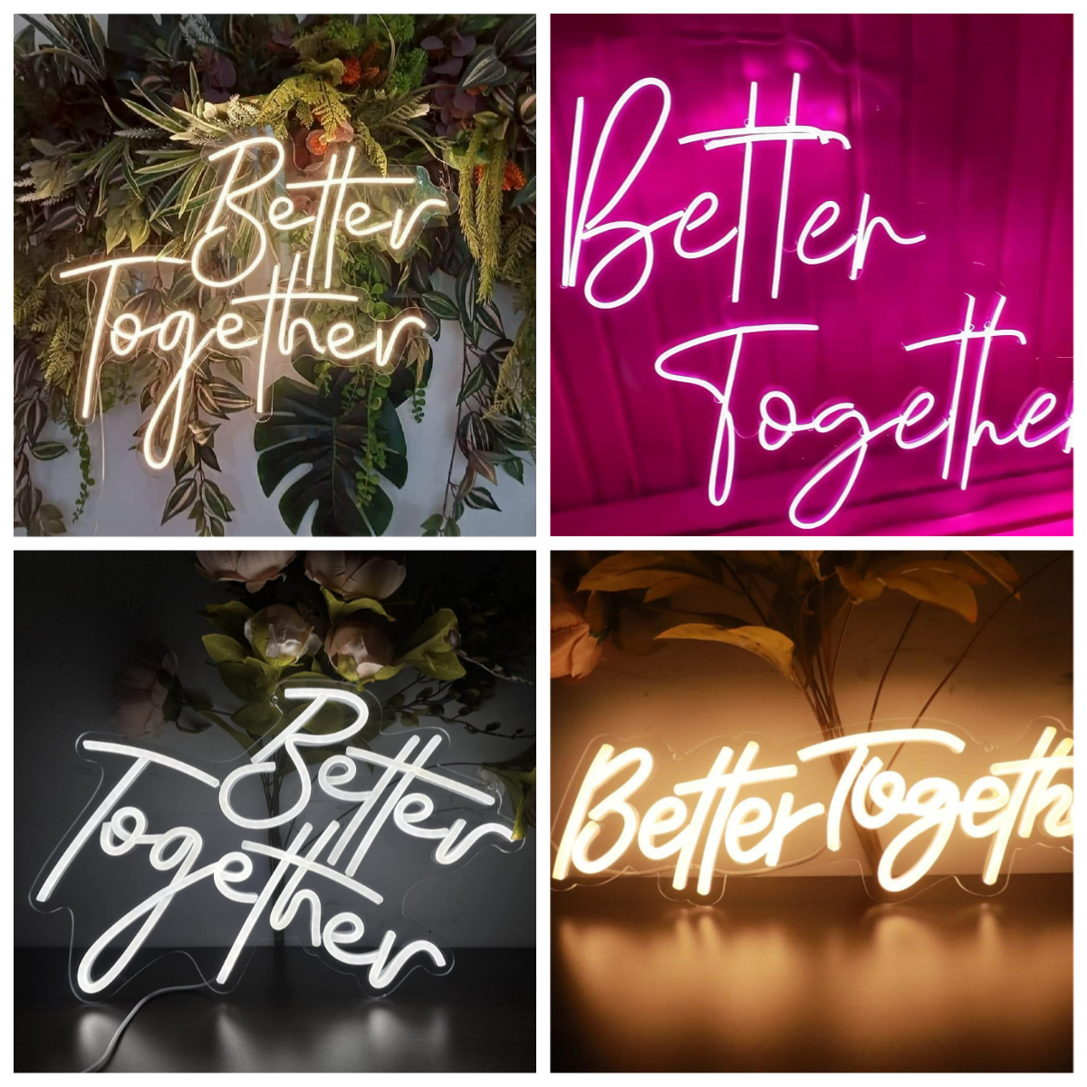Lighting Decoration For Wedding - Better Together Neon Sign USB Dimmable