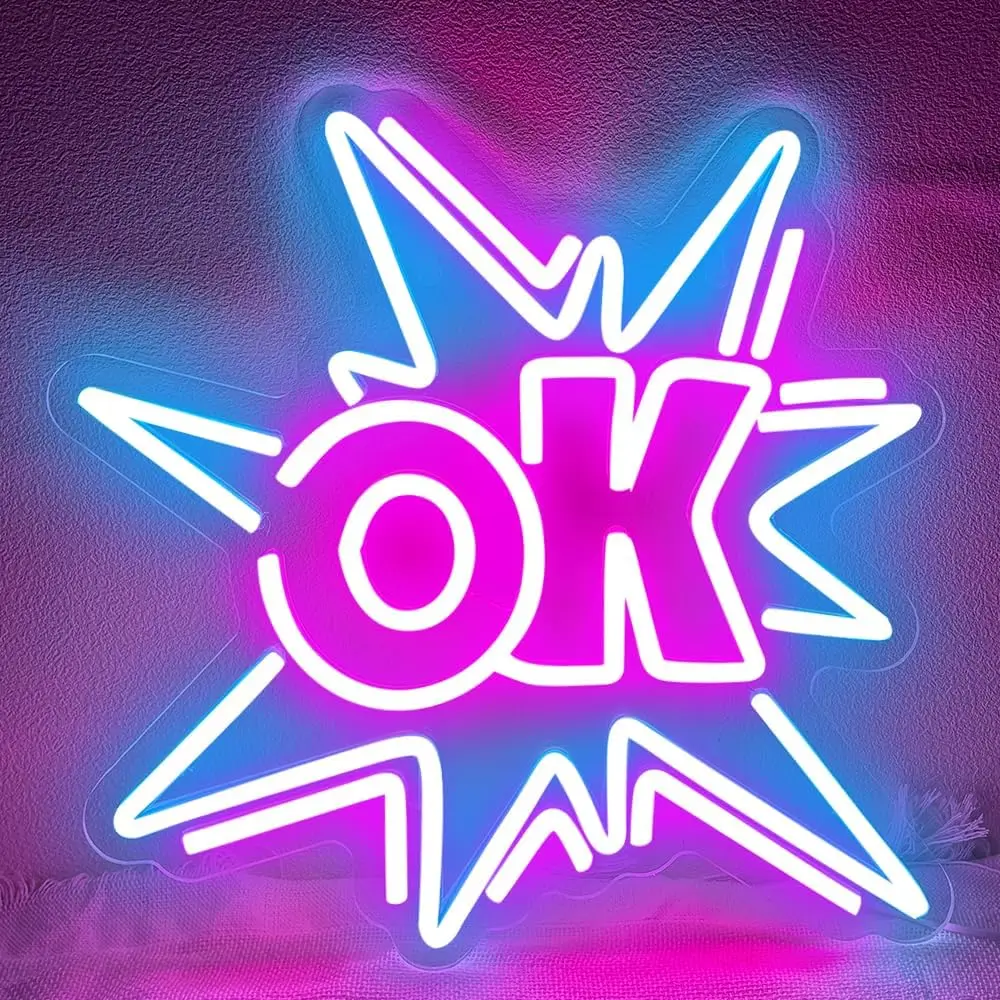 Ok Lighting Decor - OK Comic Boom LED Neon Sign