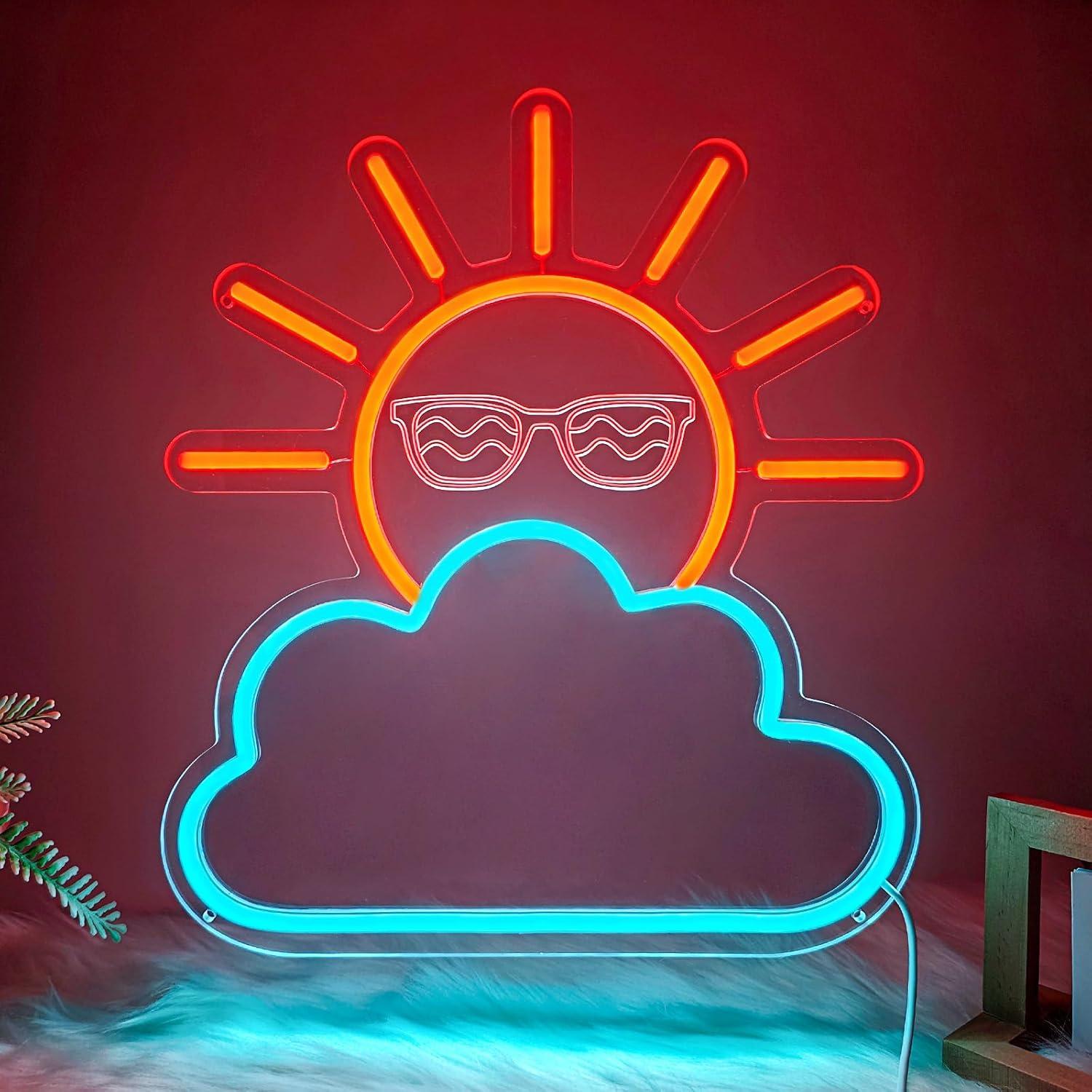 Room Lighting Bedroom Decor - Sunrise Sunset Neon Sign USB Powered