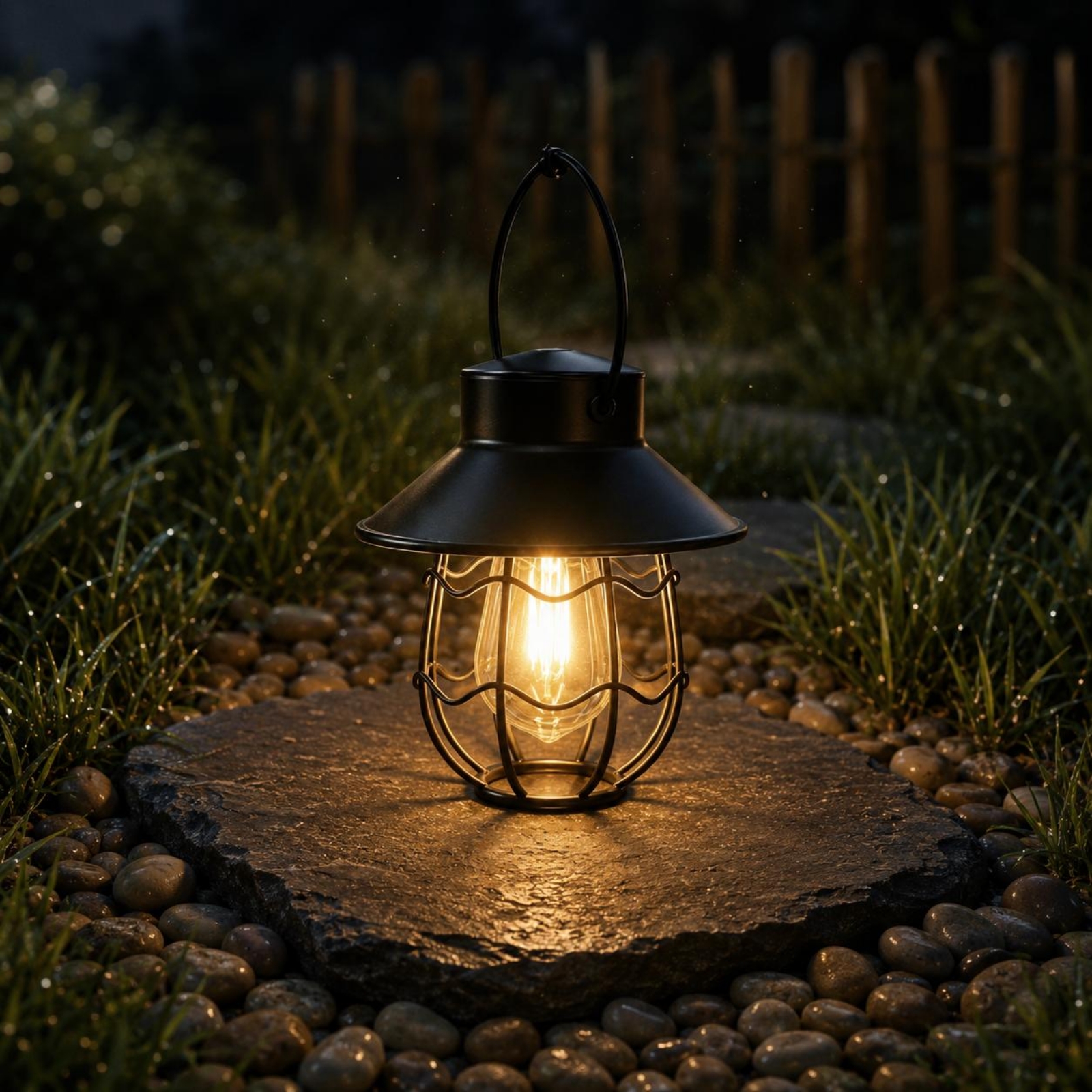 Garden Lighting Decor - Wavy Frame Lantern Energy Saving Outdoor