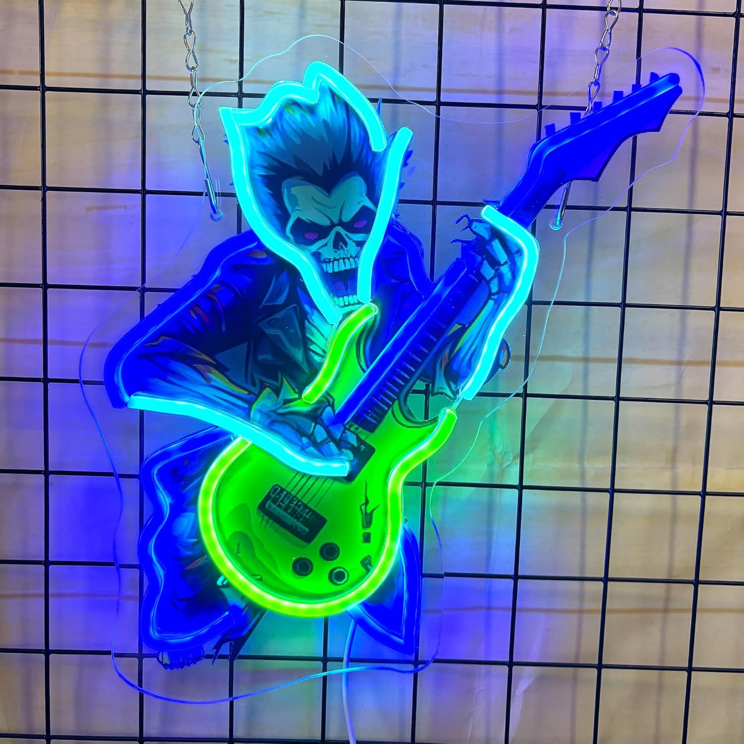 Room Lighting Bedroom Decor - Zombie Playing Electric Guitar Neon Sign
