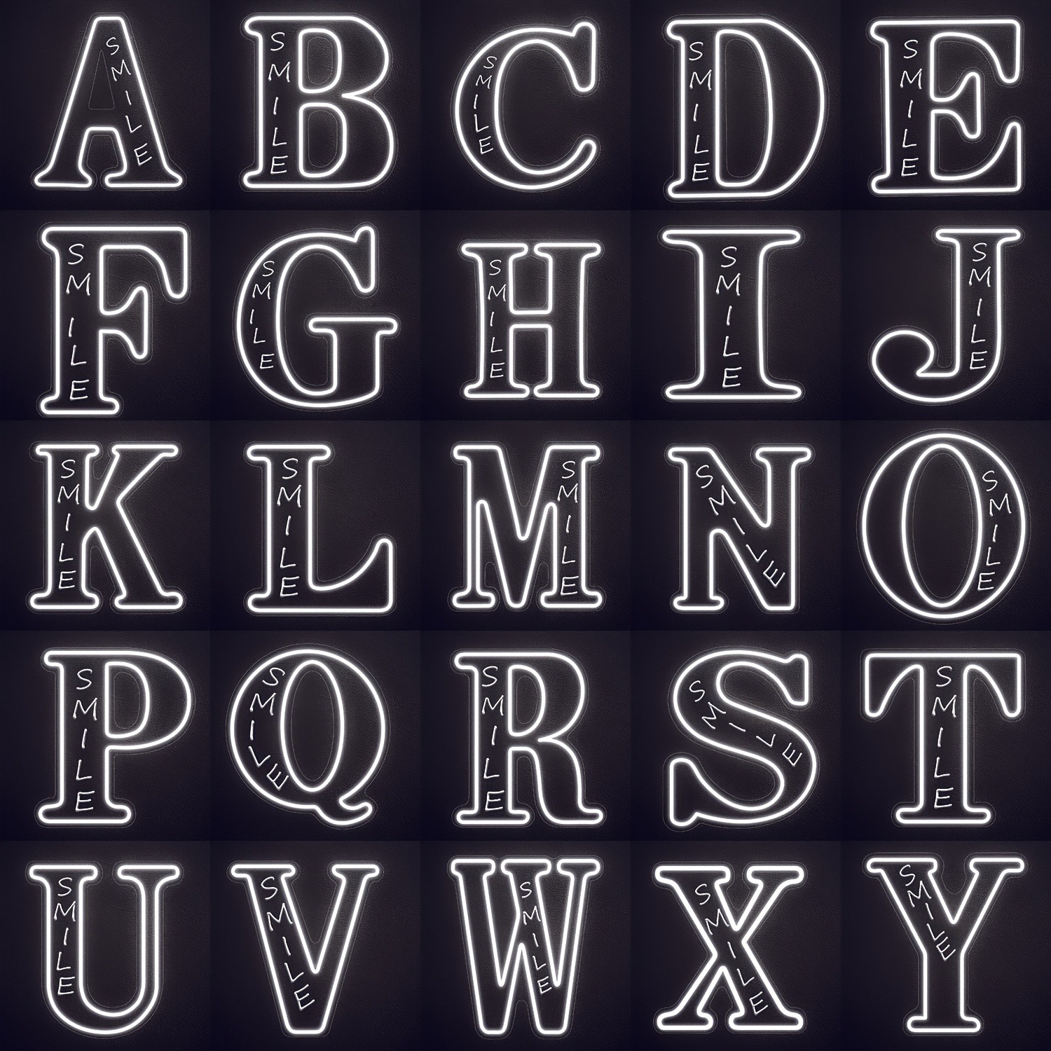 Lighting Decoration For Wedding - Custom 26 Letters 3D Embossed LED