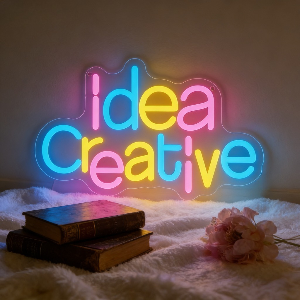 Lighting Decoration Ideas For Home - Creative Idea LED Neon Sign Gradient
