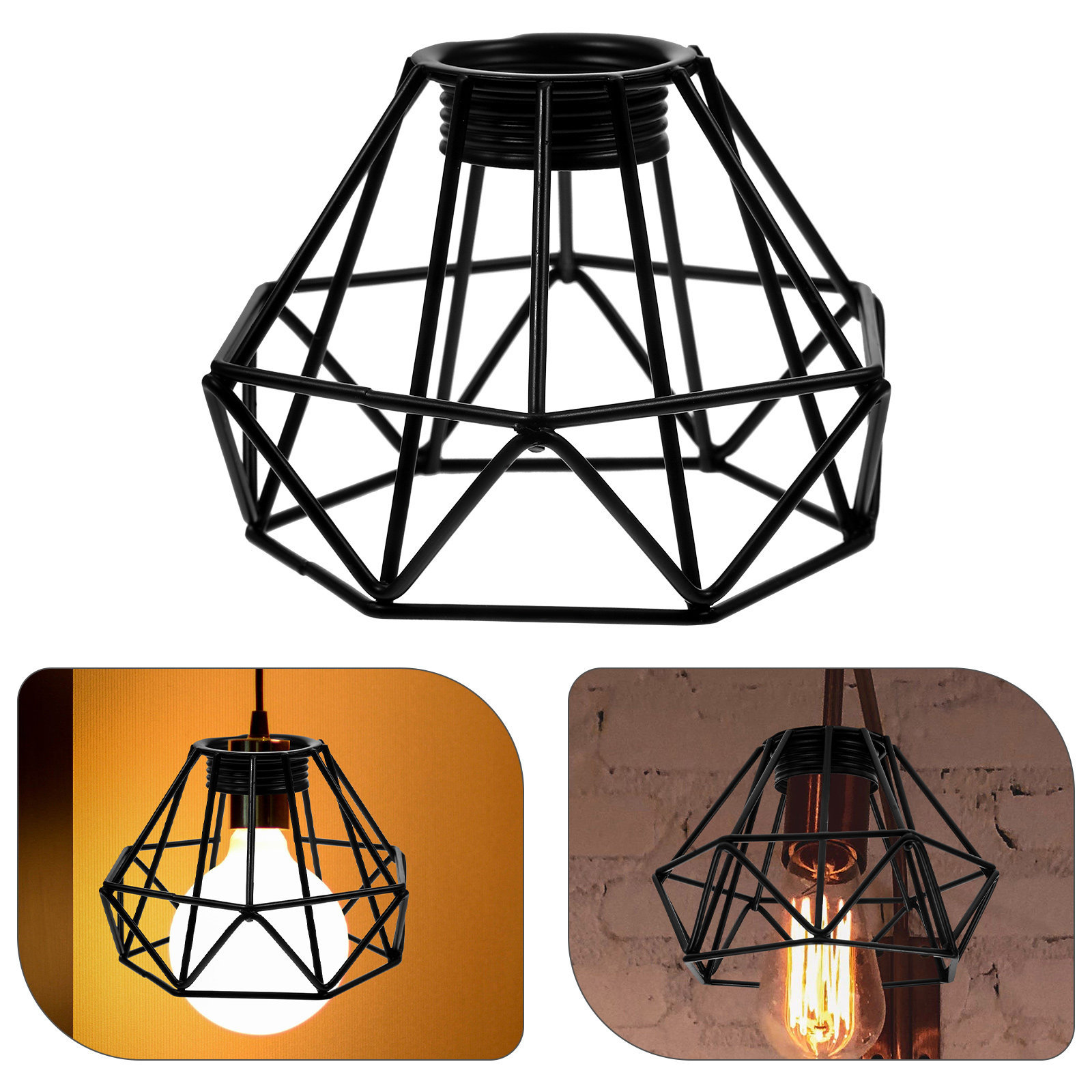 Decor Lighting Floor Lamps - Hollow-Out Shape Lamp Shade Retro Metal