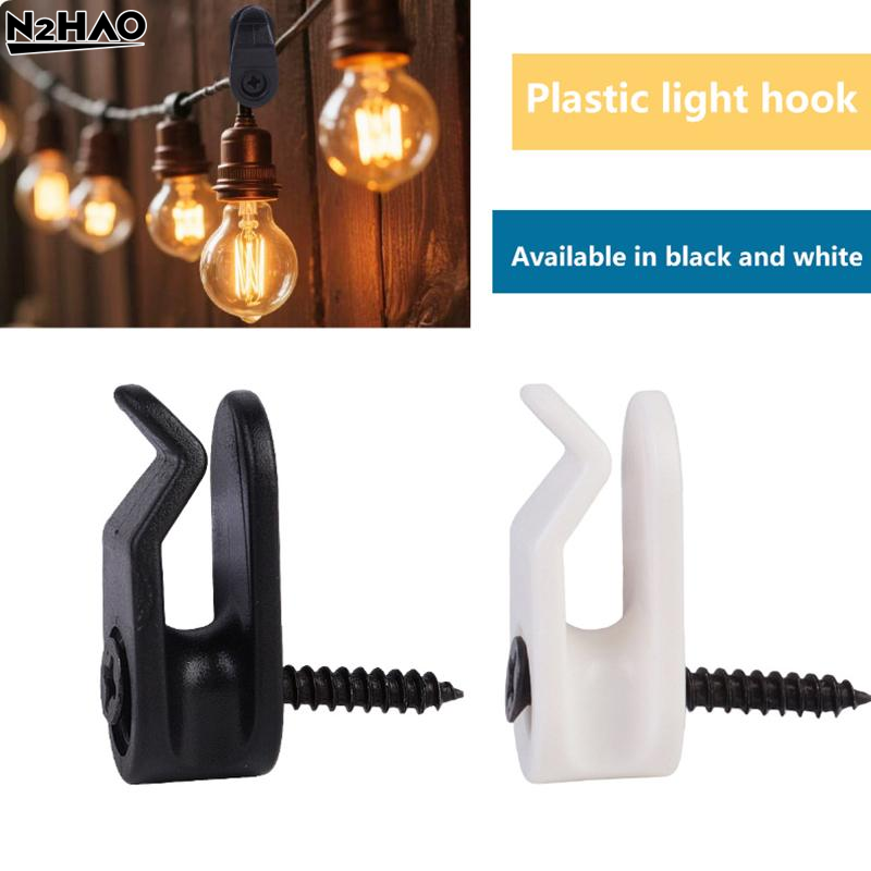 String Light Outdoor - 20Pc Plastic Outdoor String Lights Clips