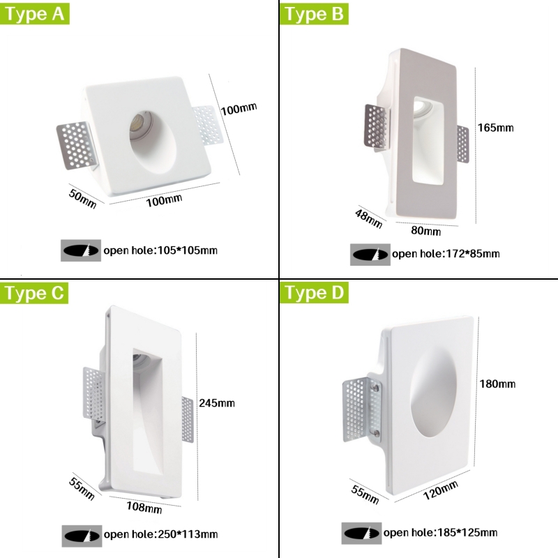 Embedded LED Step Wall Lamp GU - Decor Lighting Floor Lamps 评论和价格