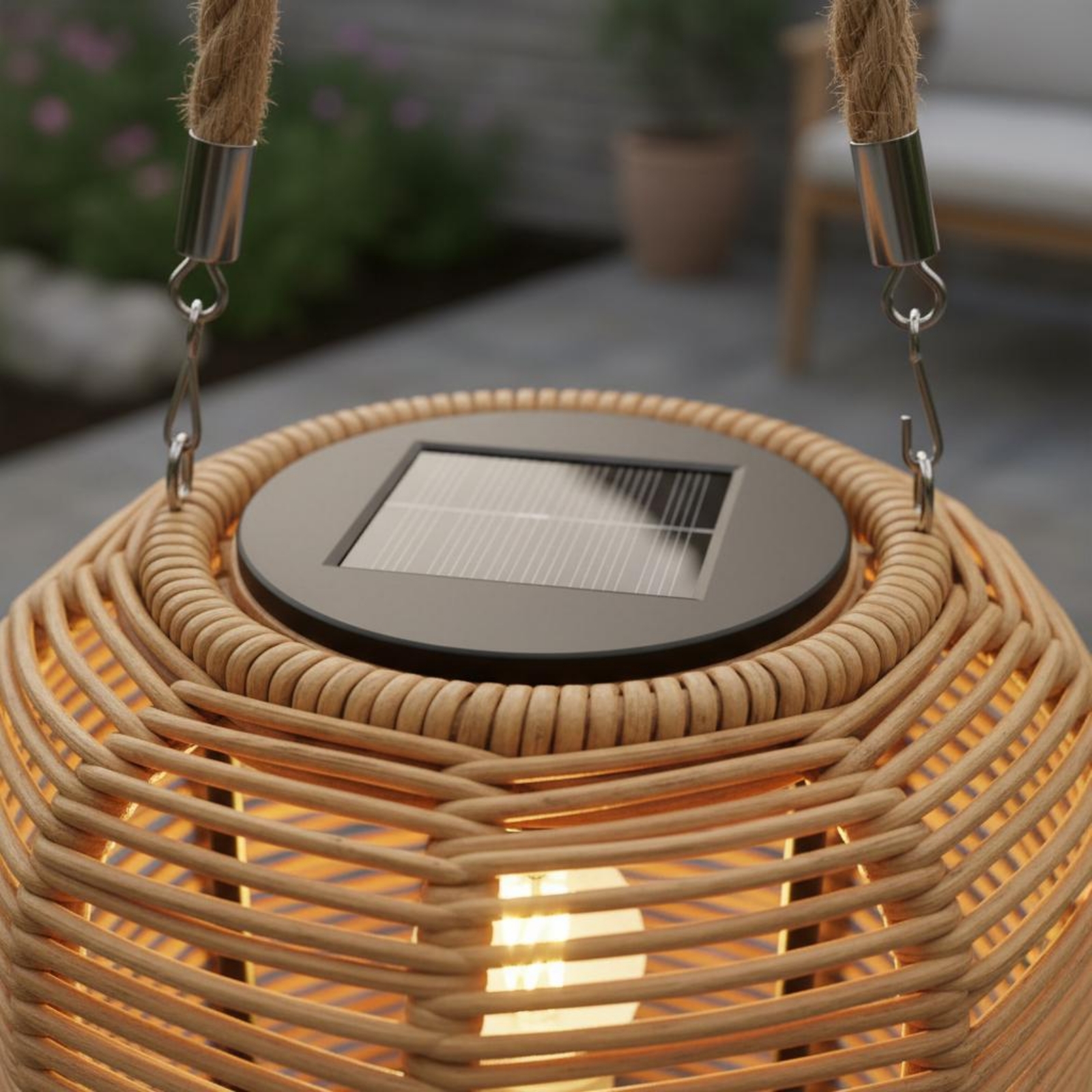 Handwoven Solar Lantern Braide - Garden Lighting Decor 评论和价格