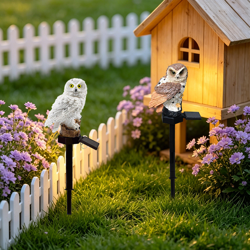 Owl Solar Light, Resin Owl Gro - String Light Outdoor 评论和价格