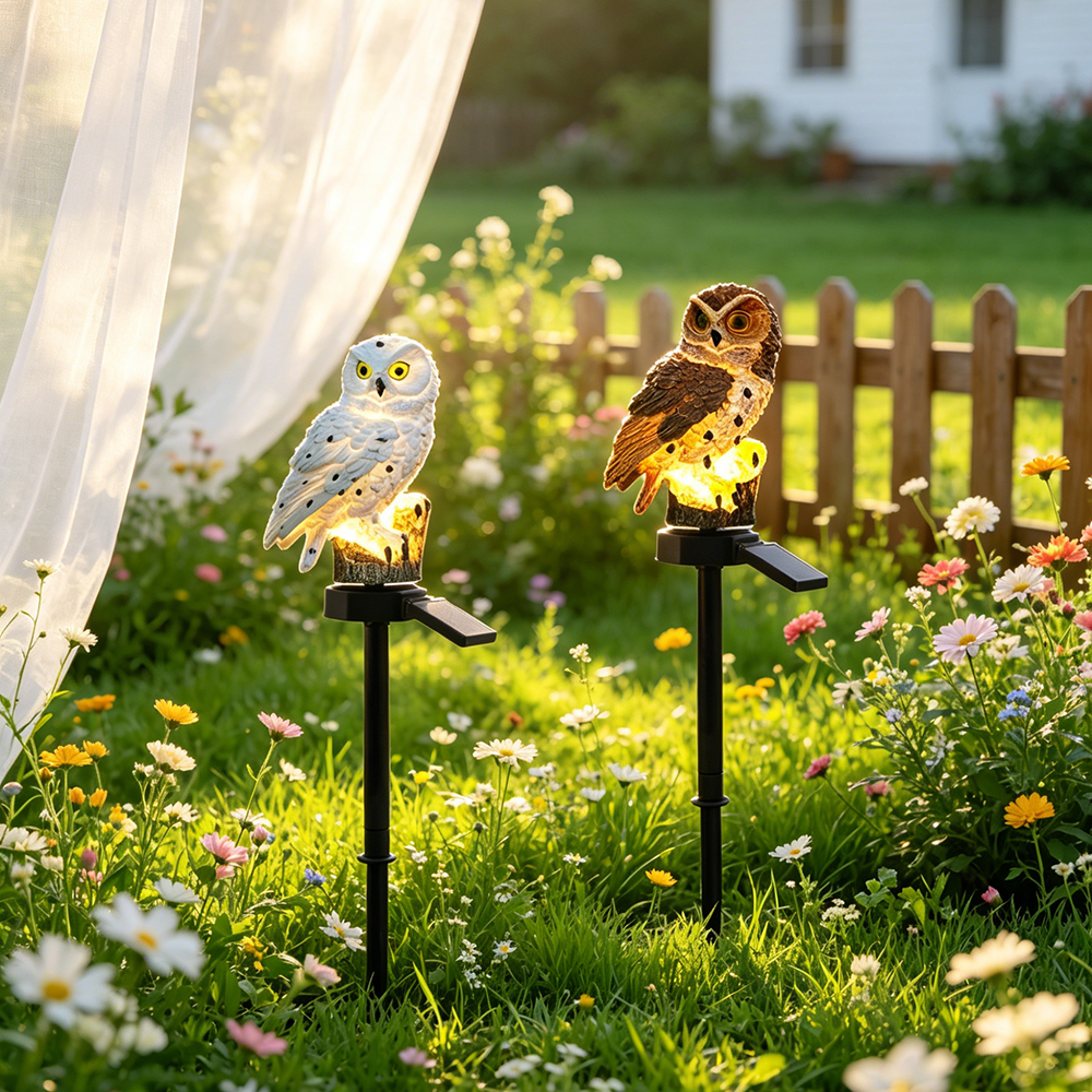Owl Solar Light, Resin Owl Gro - String Light Outdoor 评论和价格