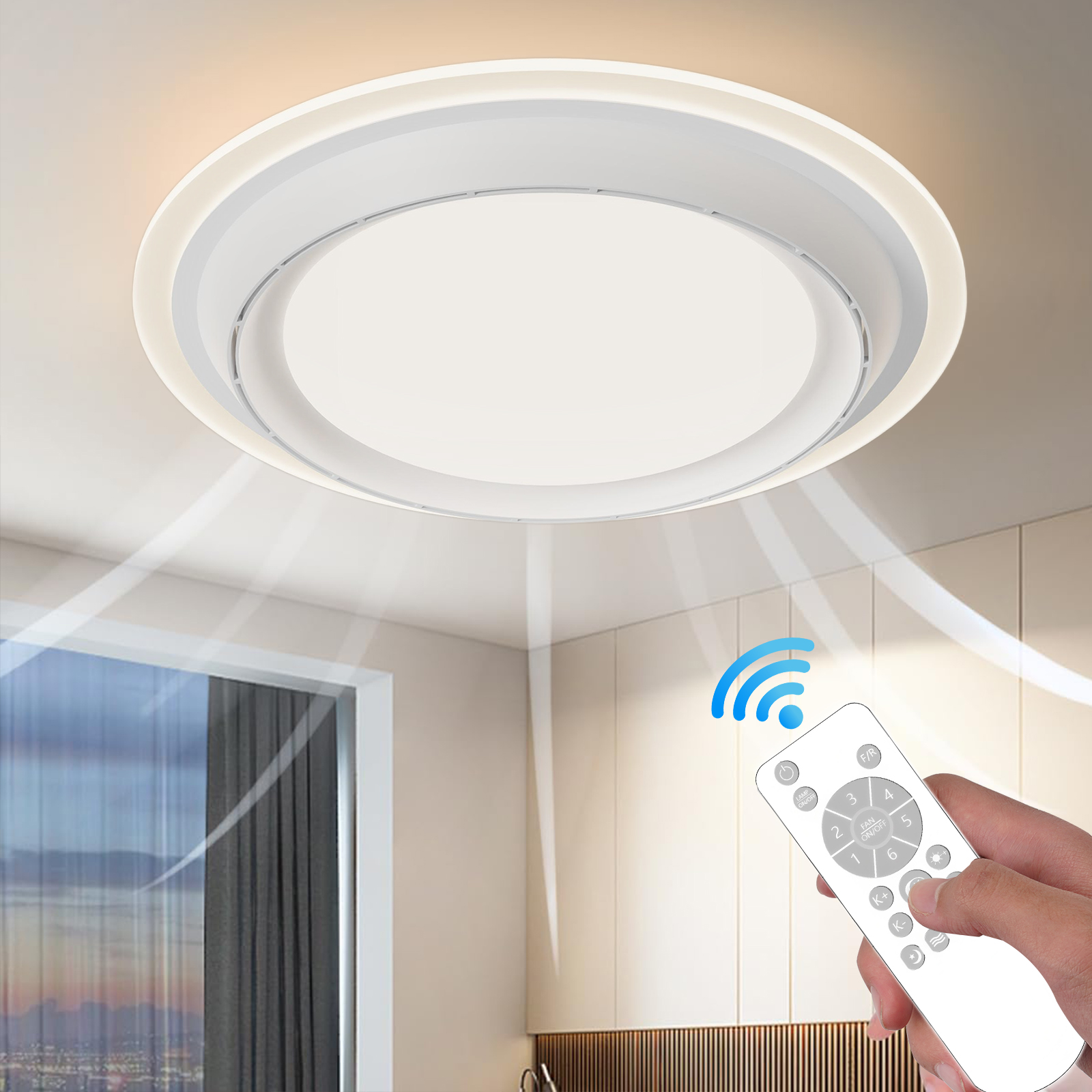 LED Ceiling Fan Lamp Home Ligh - Decor Lighting Fans 评论和价格