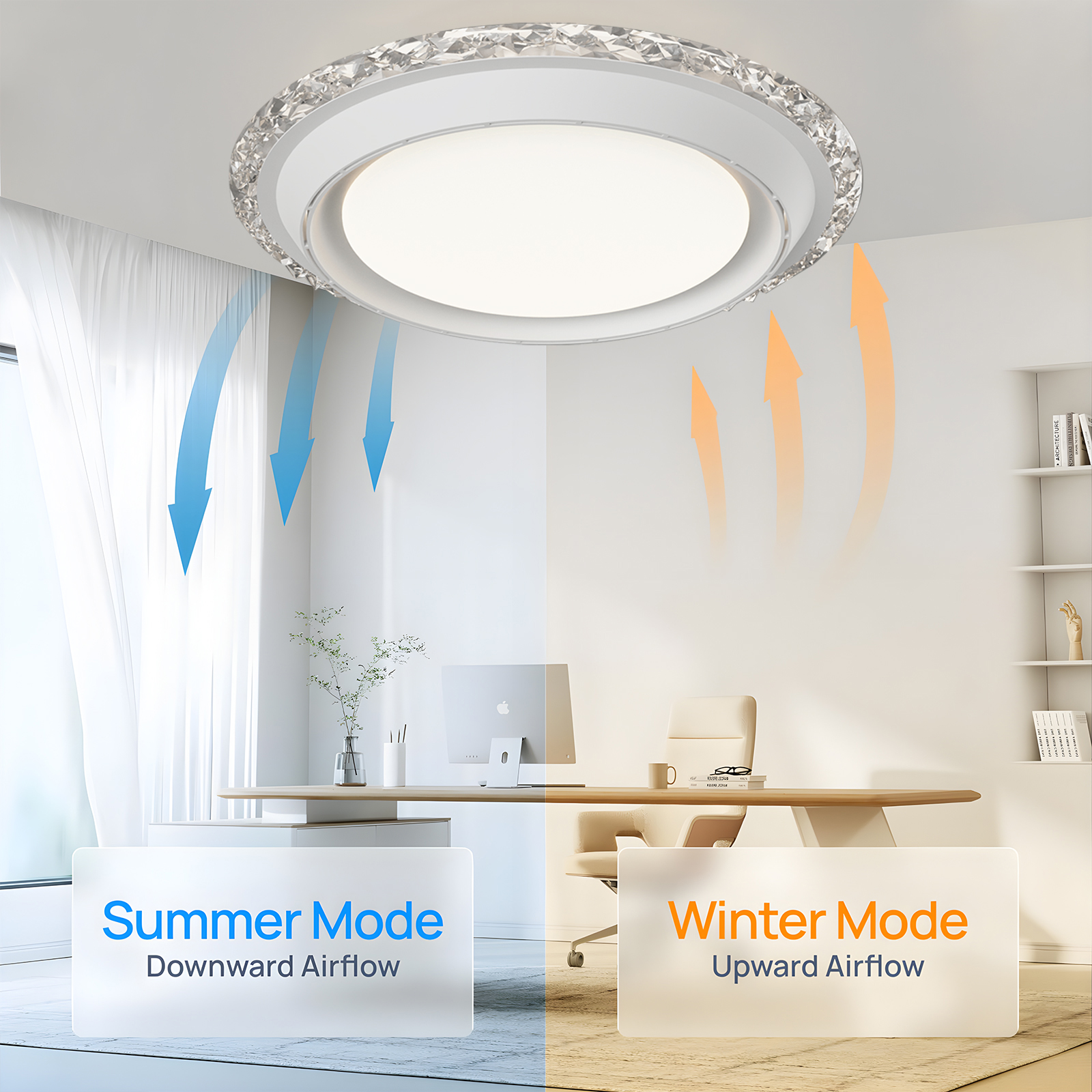 LED Ceiling Fan Lamp Home Ligh - Decor Lighting Fans 评论和价格