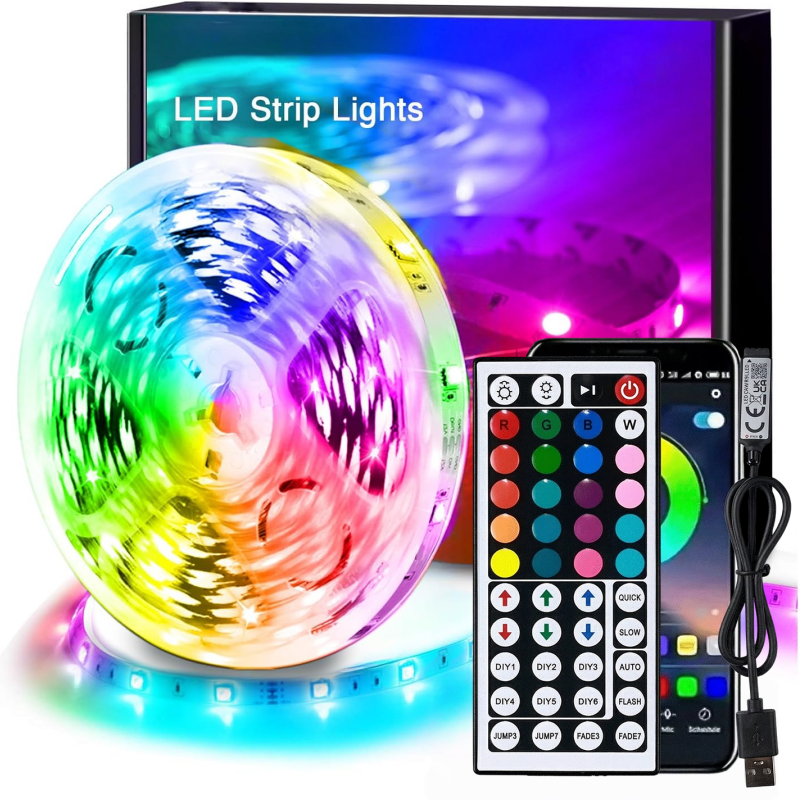 DC 5V USB LED Strip Lights APP - Lighting Decor For Room 评论和价格