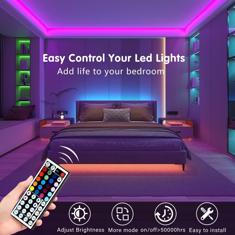 DC 5V USB LED Strip Lights APP - Lighting Decor For Room 评论和价格