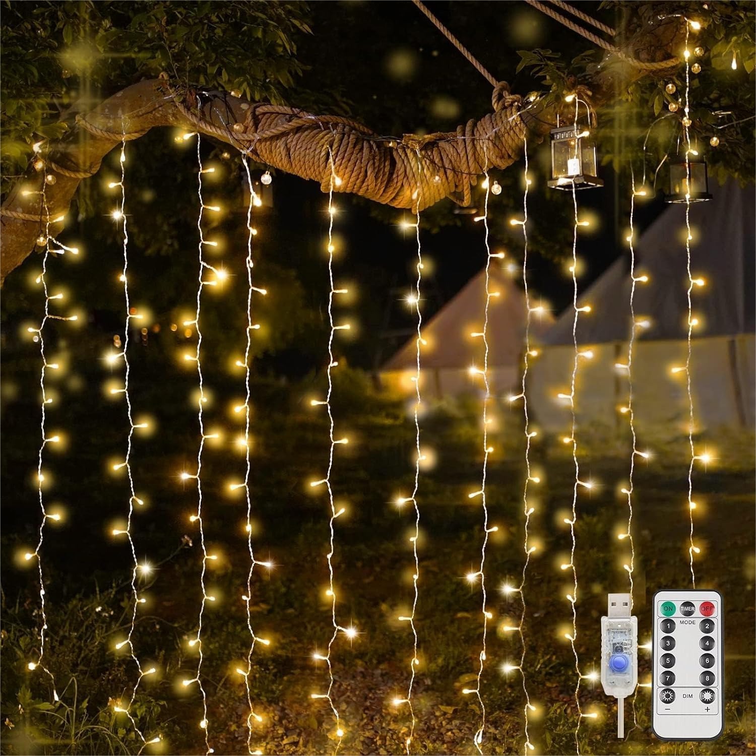 Curtain Lights For Bedroom 200 - Lighting Decoration For Wedding 评论和价格