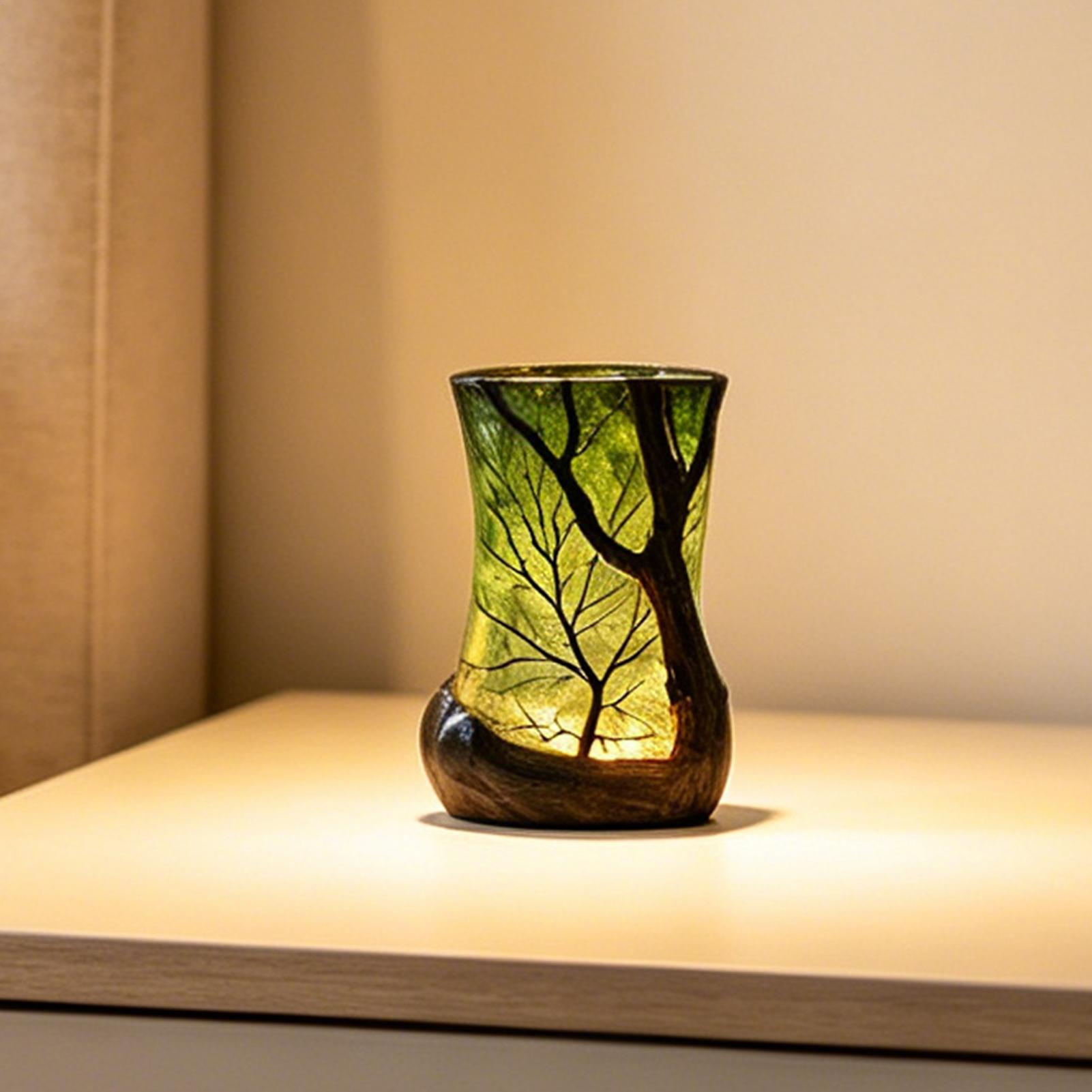 Bedside Table Lamp Forest Nigh - Room Lighting Bedroom Decor 评论和价格