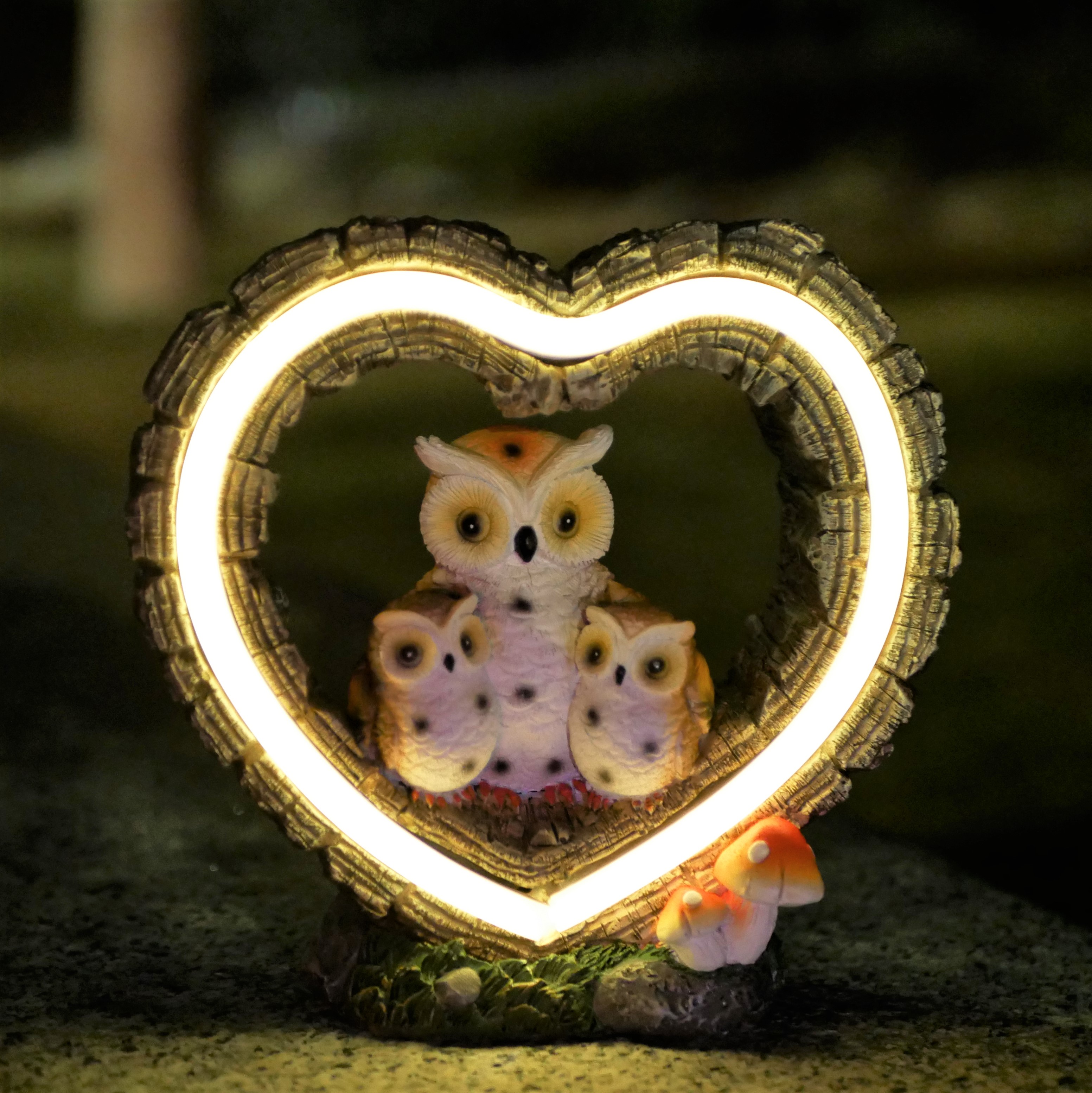 1Pc Solar-Powered Light, Heart - Garden Lighting Decor 评论和价格