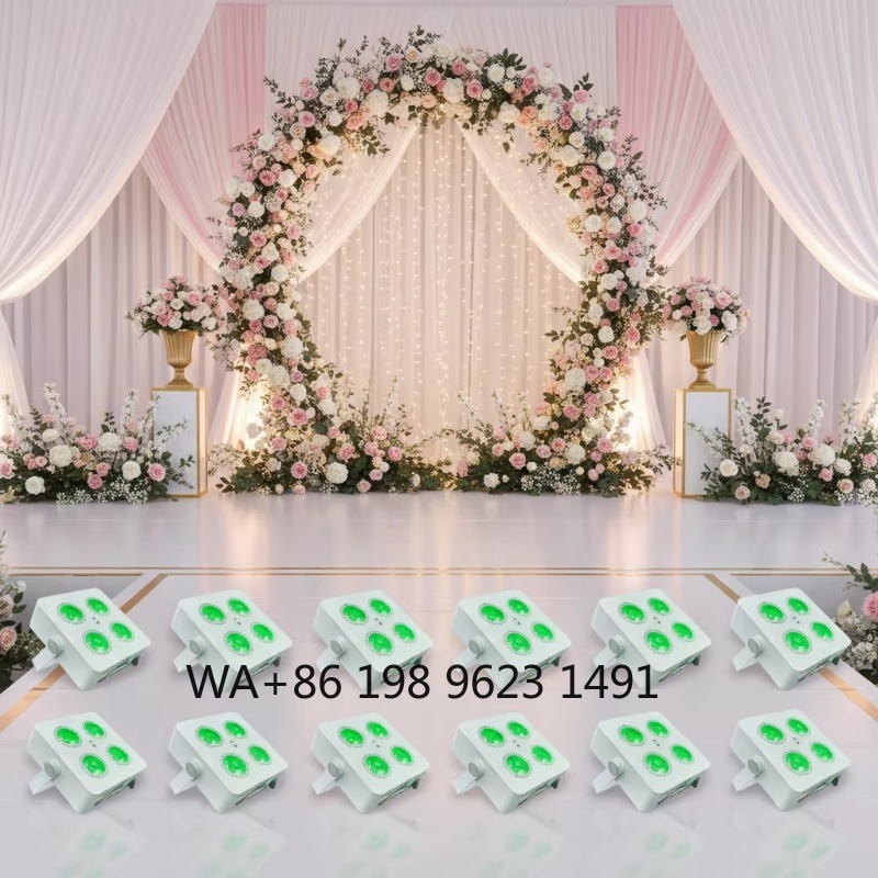 4X18W RGBWA+UV 6IN1 Mini Wirel - Lighting Decoration For Wedding 评论和价格