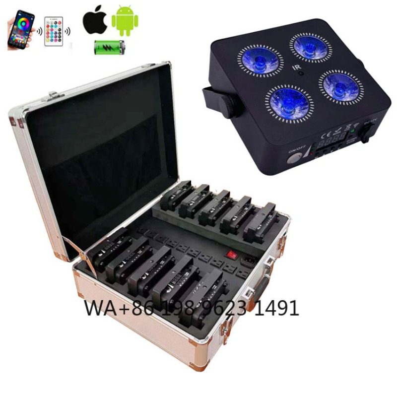 4X18W RGBWA+UV 6IN1 Mini Wirel - Lighting Decoration For Wedding 评论和价格