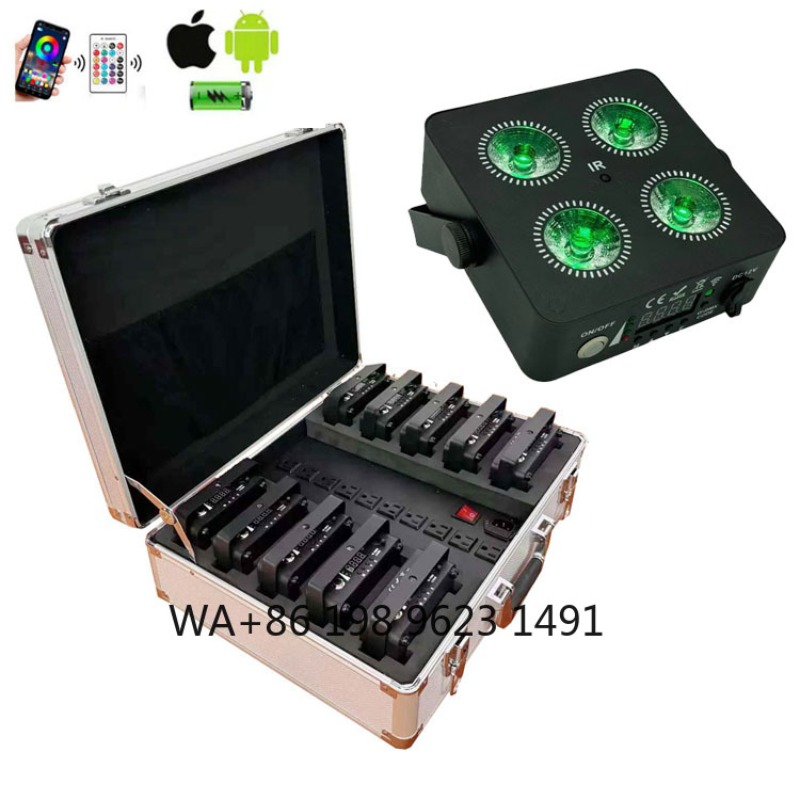4X18W RGBWA+UV 6IN1 Mini Wirel - Lighting Decoration For Wedding 评论和价格