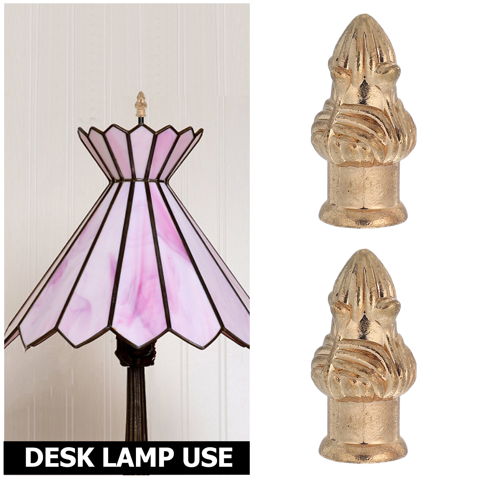 2pcs Lamp Finial Cap Knob For  - Decor Lighting Floor Lamps 评论和价格