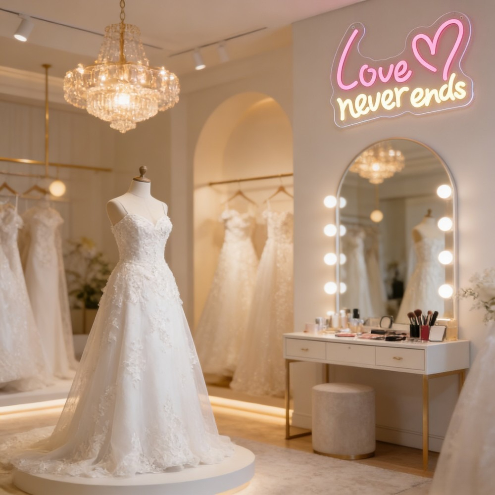 Love Never Ends LED Neon Sign  - Lighting Decoration Ideas For Home 评论和价格