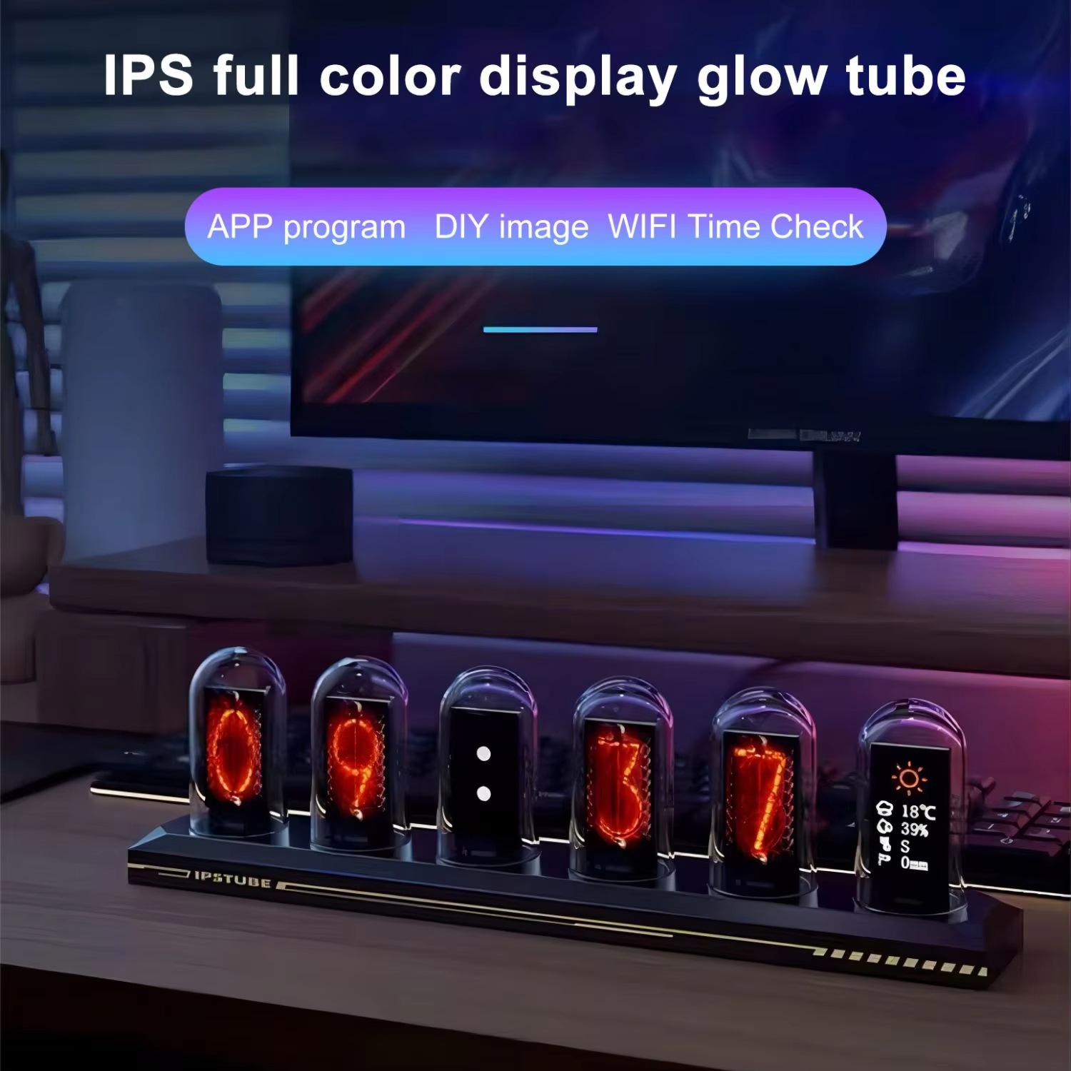RGB Nixie Tube Clock LED Glows - Lighting Decoration Ideas For Home 评论和价格