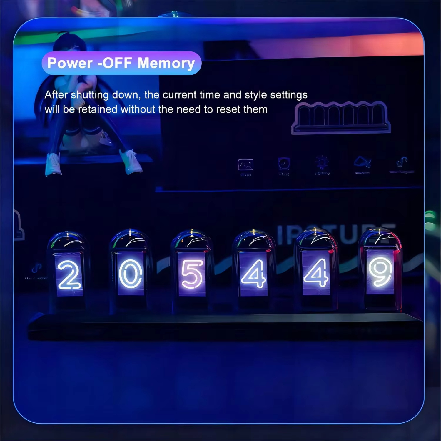 RGB Nixie Tube Clock LED Glows - Lighting Decoration Ideas For Home 评论和价格