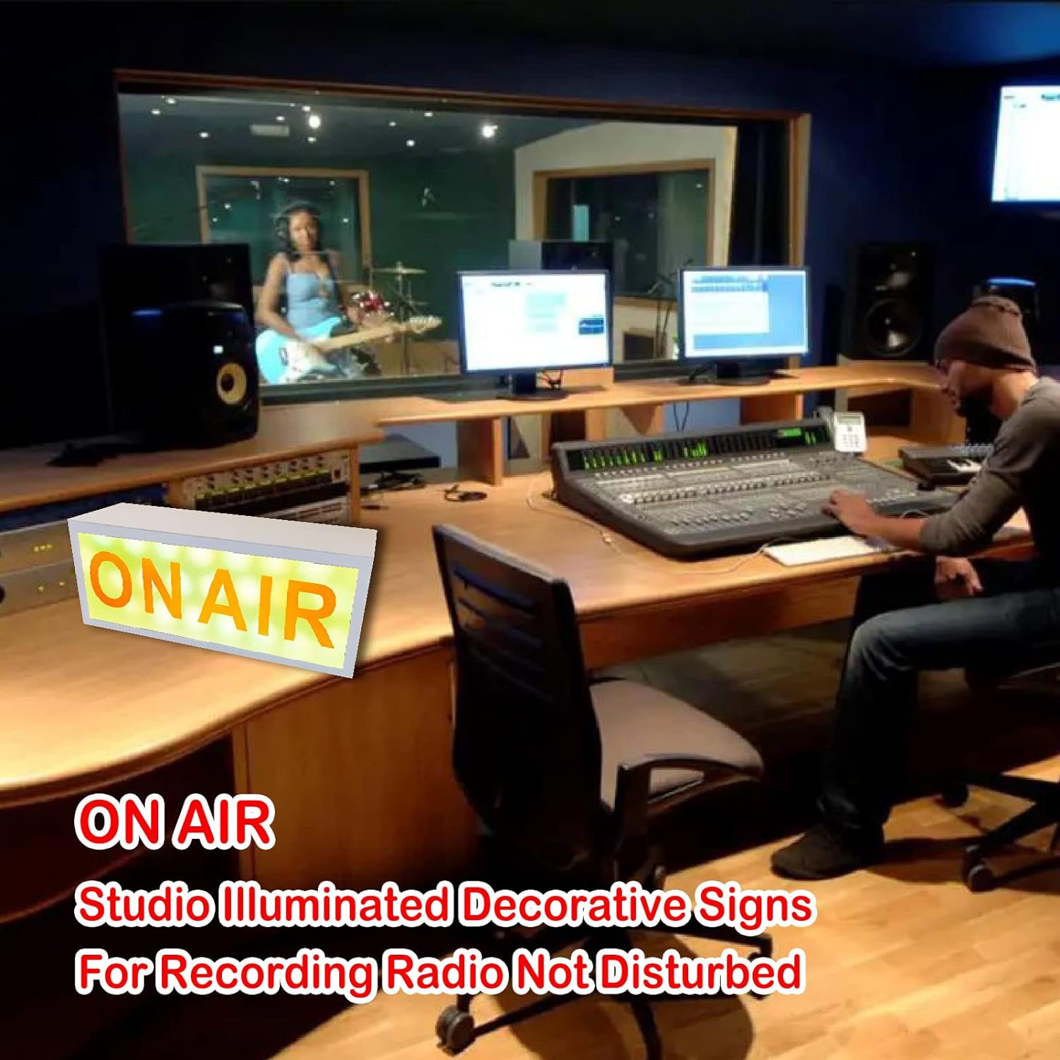 ON AIR SIGN LED LIGHT Recordin - Lighting Decor Company 评论和价格