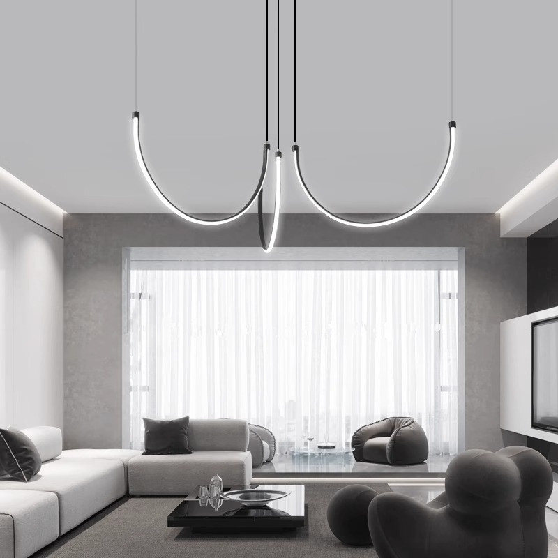Nordic Minimalism Lines Led Ch - Decor Lighting Online 评论和价格