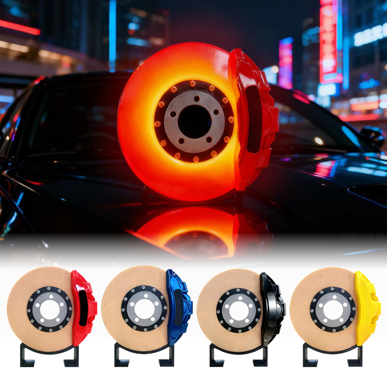Brake Disc Neon Sign LED Garag - Decor Lighting Fans 评论和价格