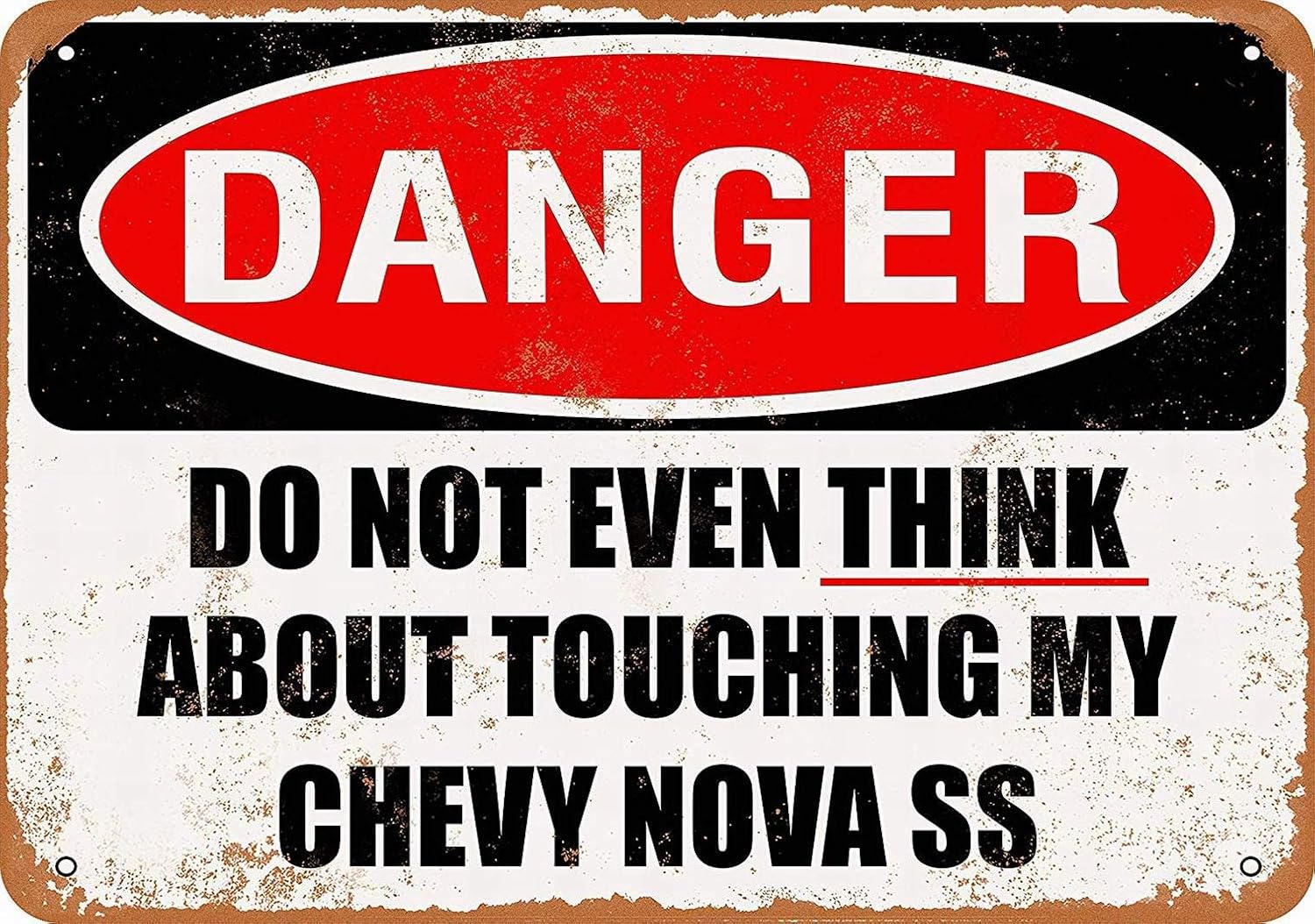 Metal Sign - Do Not My Chevy N - Nova Decor & Lighting Julestjerne 评论和价格