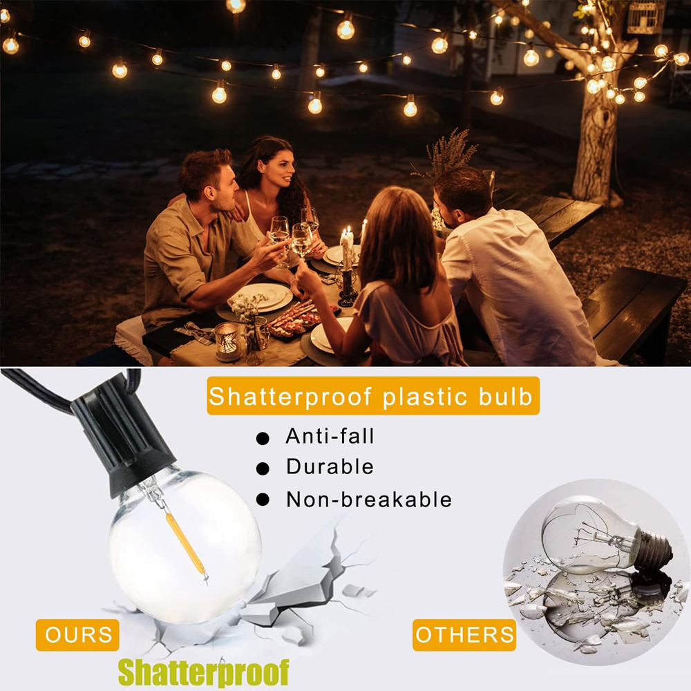 Outdoor G40 Patio String Light - String Light Outdoor 评论和价格