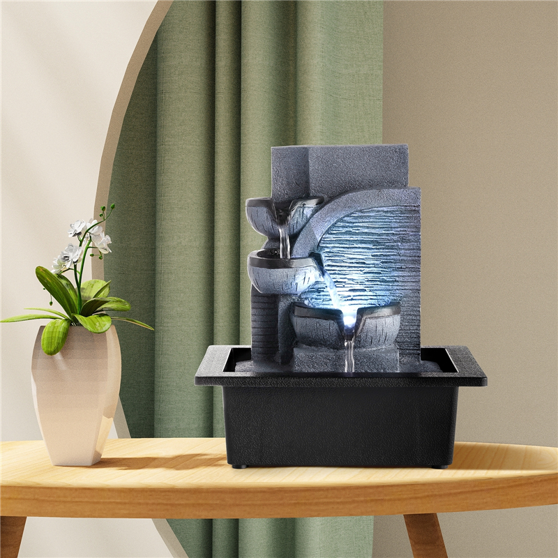 Desktop Flowing Water Waterfal - Lighting Decor Company 评论和价格