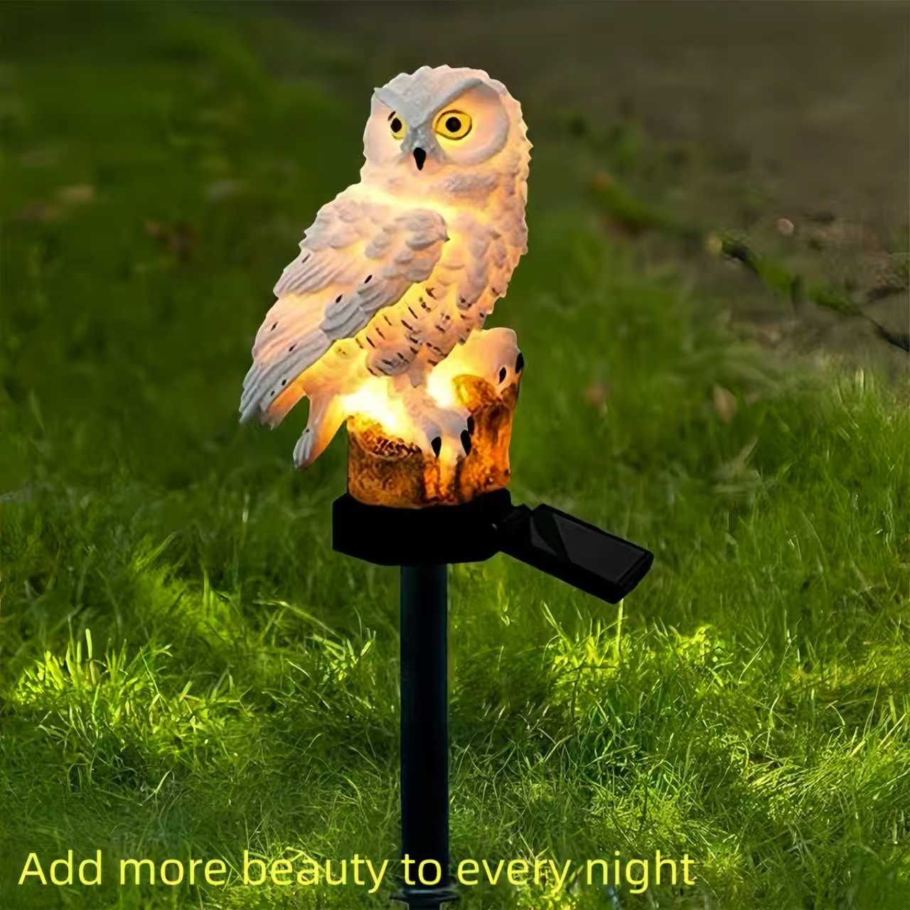 Solar Owl Garden Stake Light O - String Light Outdoor 评论和价格