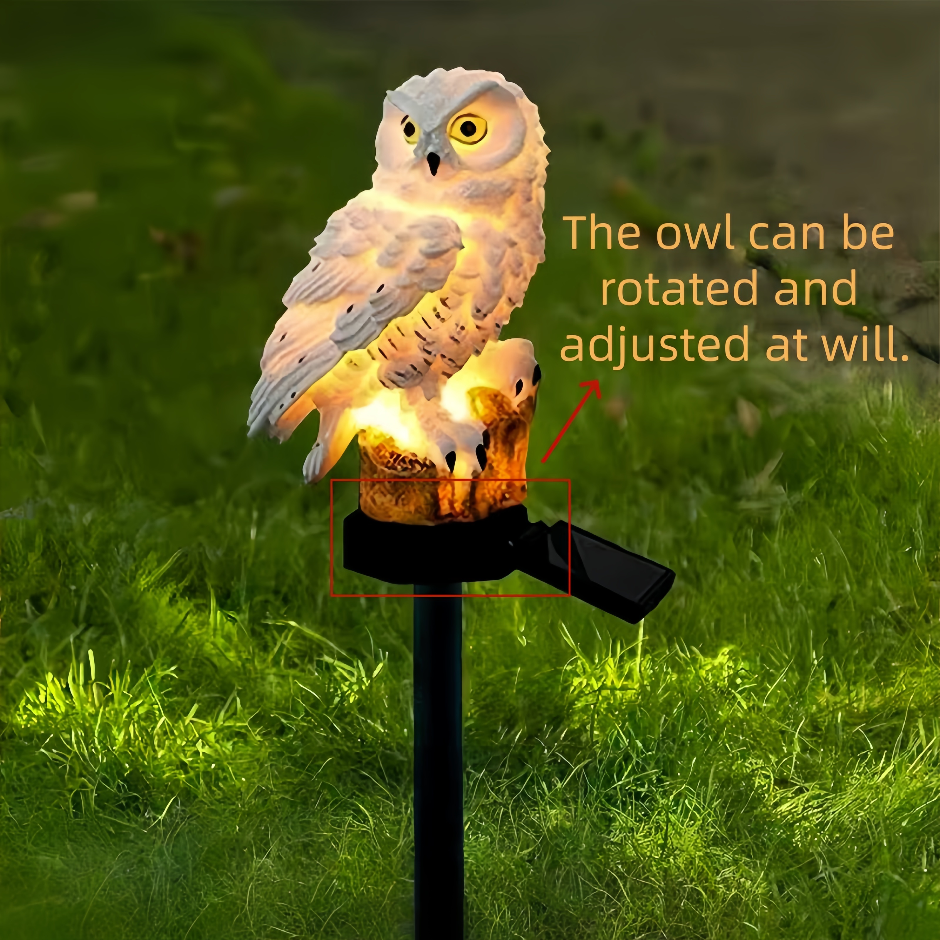 Solar Owl Garden Stake Light O - String Light Outdoor 评论和价格