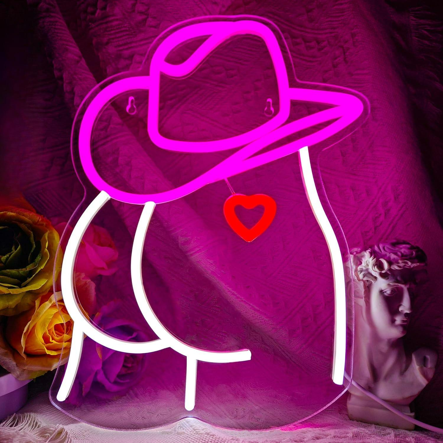 Cowgirl Neon Sign Dimmable LED - Lighting Decoration For Wedding 评论和价格