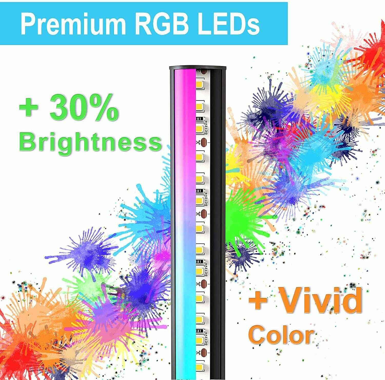 Modern RGB LED Corner Lamp, St - Decor Lighting Floor Lamps 评论和价格