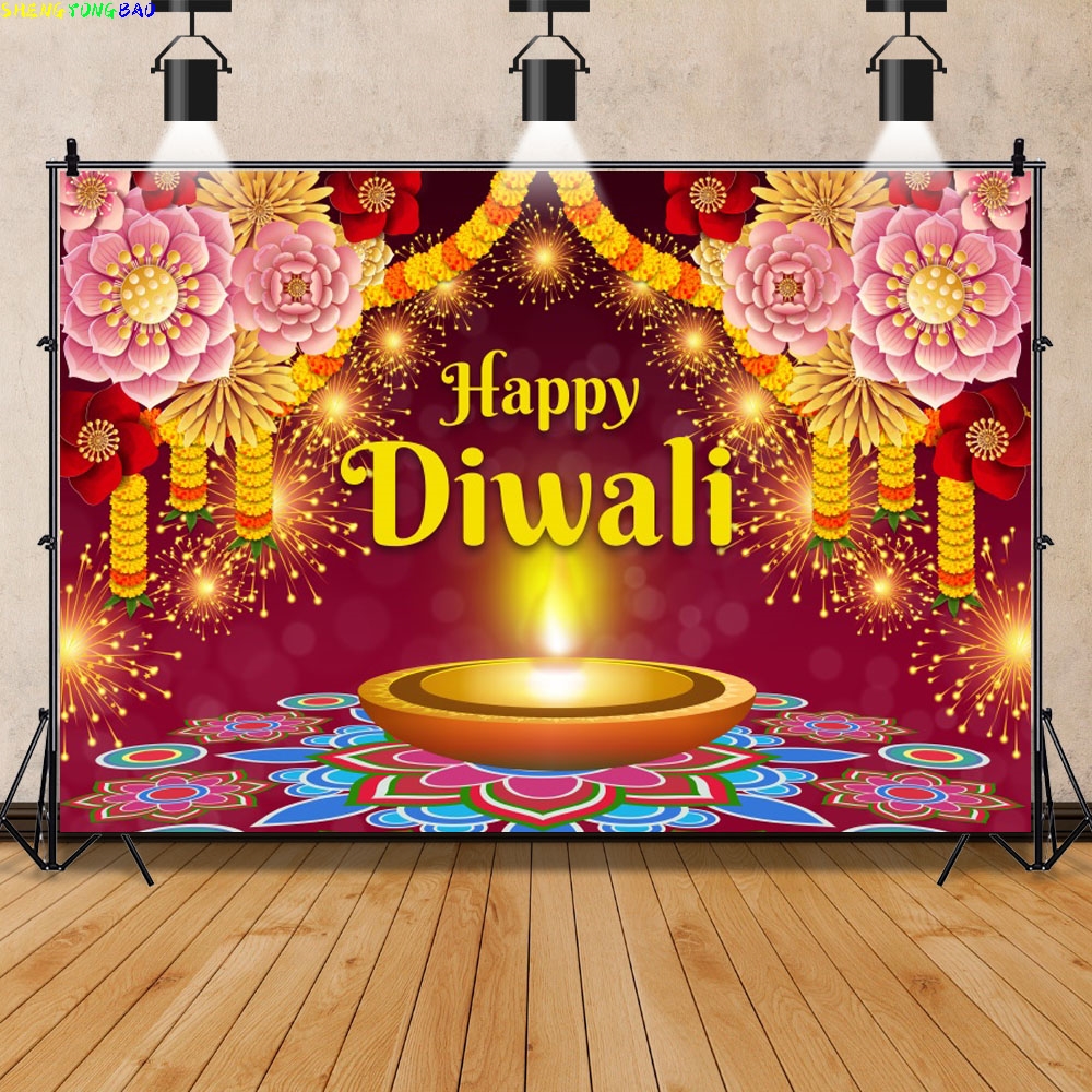 Happy Diwali Backdrop India Fe - Decor Lighting India 评论和价格