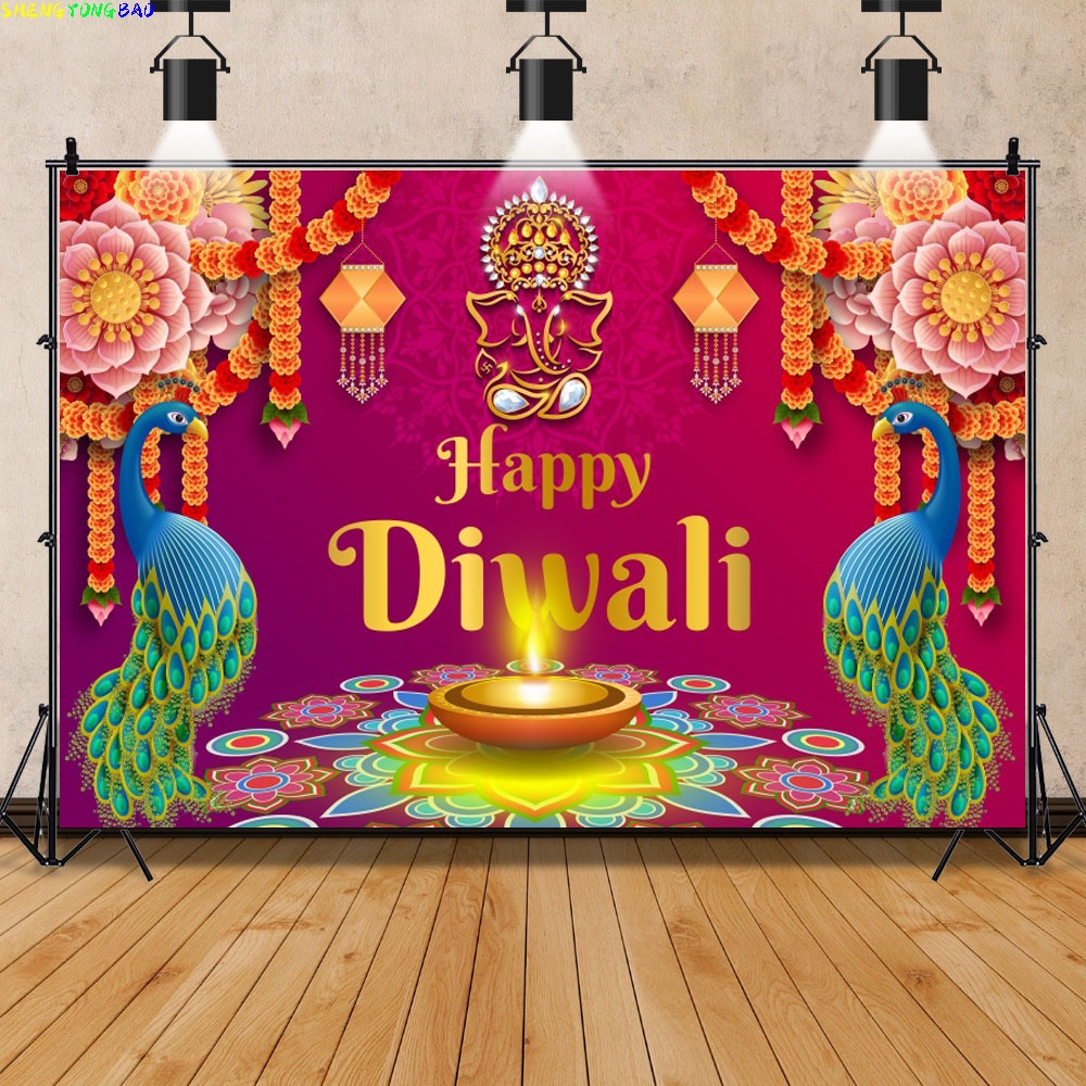 Happy Diwali Backdrop India Fe - Decor Lighting India 评论和价格