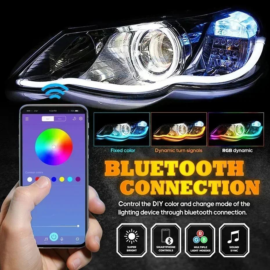 12V DRL Car LED Daytime Runnin - Lampu Lighting Decor 评论和价格