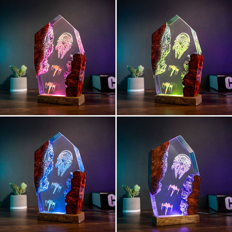 Table Resin Lamp Universe War  - Lighting Decoration For Wedding 评论和价格