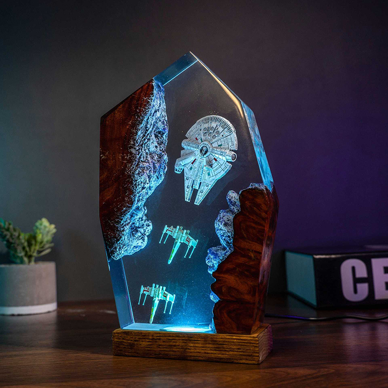 Table Resin Lamp Universe War  - Lighting Decoration For Wedding 评论和价格