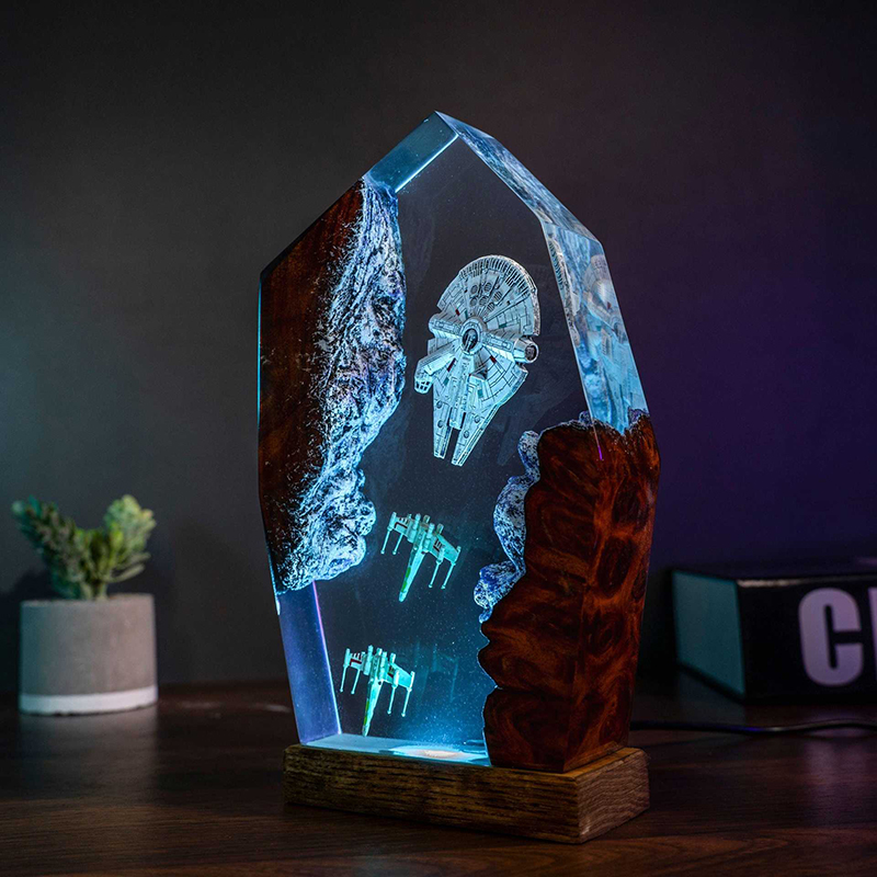 Table Resin Lamp Universe War  - Lighting Decoration For Wedding 评论和价格