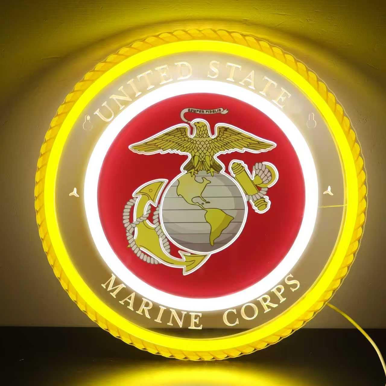 Military-themed Neon Light Vet - Room Lighting Bedroom Decor 评论和价格