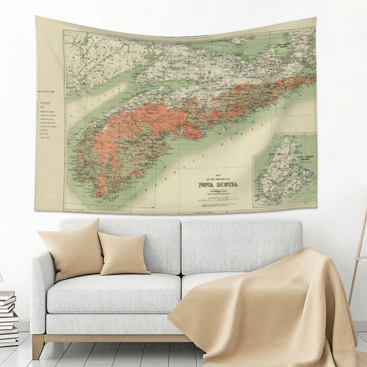 Vintage Geological Map of Nova - Nova Decor & Lighting Julestjerne 评论和价格